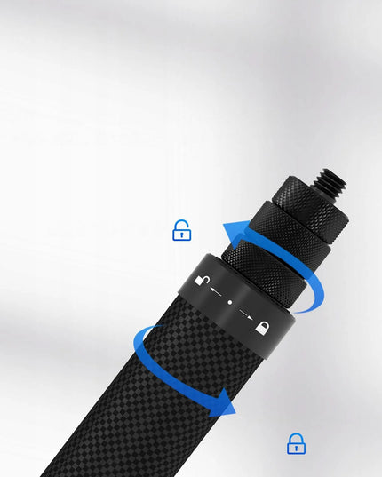 Nematoma asmenukių lazda „Insta360 X4/ONE X2/ONE R“, reguliuojama iki 3 m