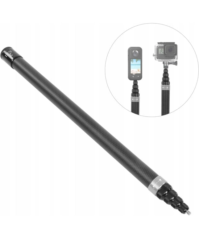 Nematoma asmenukių lazda „Insta360 X4/ONE X2/ONE R“, reguliuojama iki 3 m