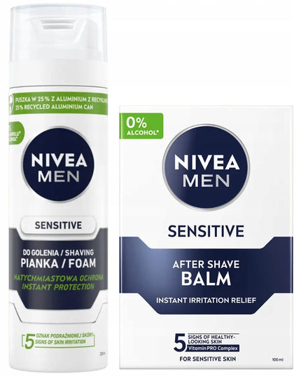 Nivea Men Sensitive Dovanų Rinkinys Vyrams Kosmetika + Kosmetinė