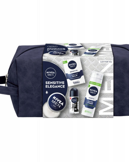 Nivea Men Sensitive Dovanų Rinkinys Vyrams Kosmetika + Kosmetinė