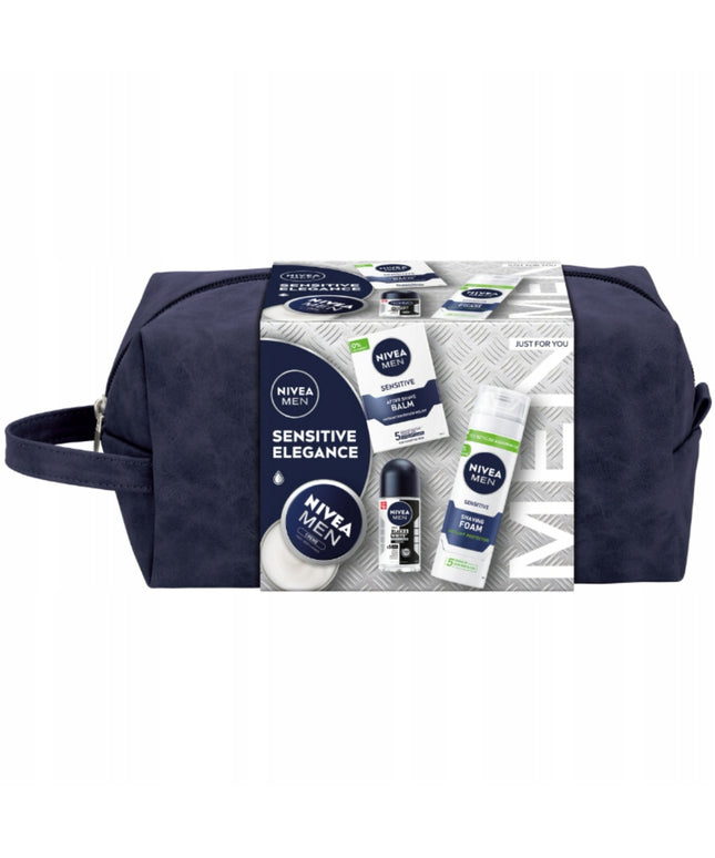 Nivea Men Sensitive Dovanų Rinkinys Vyrams Kosmetika + Kosmetinė