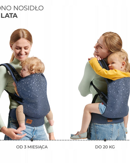 Ergonomiška vaikiška nešioklė NINO 20 kg Kinderkraft tamsiai mėlynas