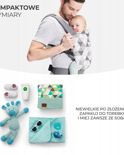 Ergonomiška vaikiška nešynėlė NINO, 20 kg, pilkos spalvos, Kinderkraft