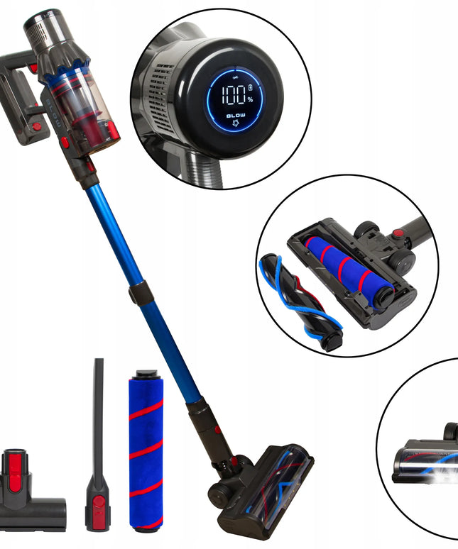 BLOW UP450 belaidis vertikalus dulkių siurblys, 450 W, rankinis, su HEPA filtru, LED apšvietimu ir ciklonine technologija