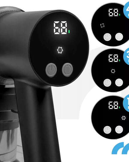 Belaidis vertikalus dulkių siurblys Maltec TURBOCYCLONE PRO2000, 3 viename, 250 W, su LED apšvietimu