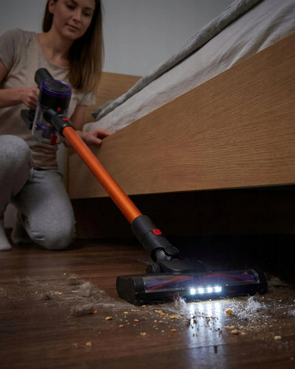 Belaidis vertikalusis rankinis dulkių siurblys Adler AD 7086, 11 000 Pa, su LED elektros šepečiu, iki 60 m²