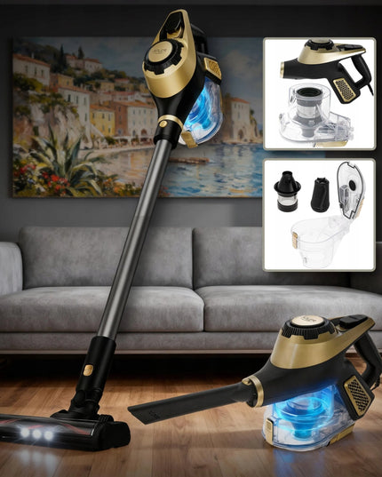 Vertikalus laidinis dulkių siurblys „Adler AD 7083GL“, 700 W, 15 000 Pa, su LED elektros šepečiu