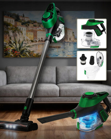 Adler AD 7083 laidinis vertikalusis dulkių siurblys, 700 W, 15 000 Pa, be maišelio, su elektriniu šepečiu