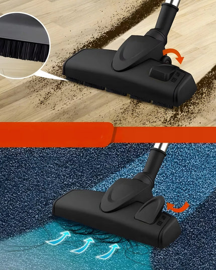 Vertikalus rankinis cikloninis dulkių siurblys be maišelio, galingas 650W, 5in1, patogus, 5m
