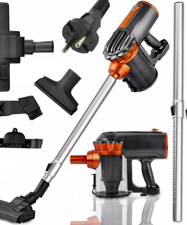 RETOO OR1080-1 vertikalus rankinis cikloninis dulkių siurblys, 650 W, 5-in-1, laidinis