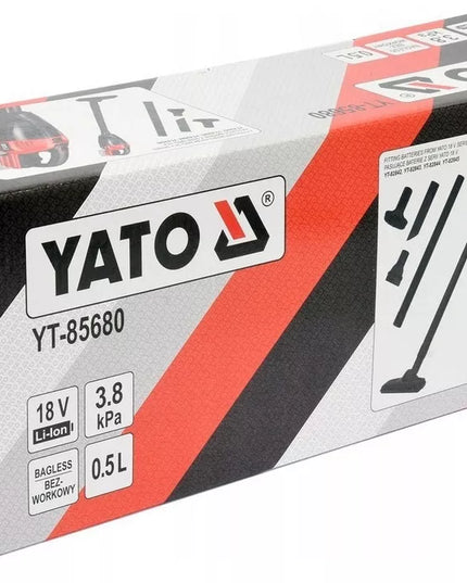 Yato YT-85680 18V belaidis rankinis automobilinis dulkių siurblys - tik korpusas
