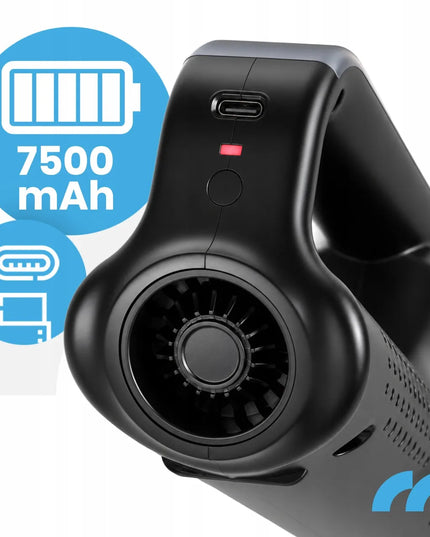 MalTec CYCLONE-150 belaidis rankinis dulkių siurblys ir pūstuvas, skirtas automobiliui, su priedais