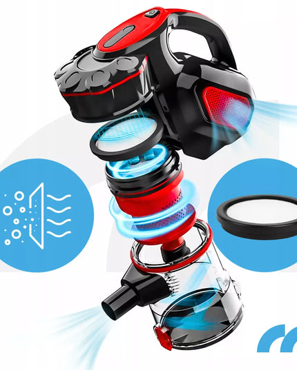 Maltec Vertical turbo cyclone cikloninis vertikalusis ir rankinis dulkių siurblys, 600 W, be maišelio