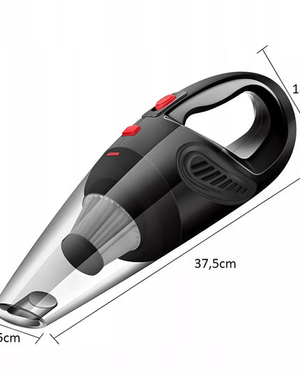 RETOO galingas rankinis automobilinis dulkių siurblys 120W 12V su antgaliais