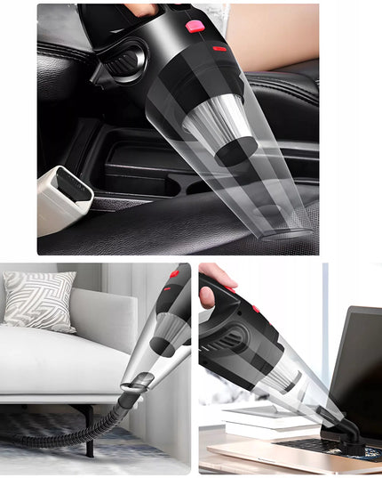 RETOO galingas rankinis automobilinis dulkių siurblys 120W 12V su antgaliais