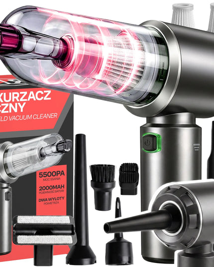 RETOO belaidis akumuliatorinis rankinis dulkių siurblys automobiliui 3 viename, 120 W