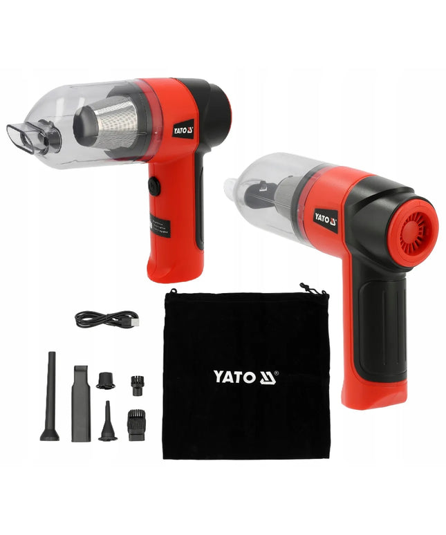 Belaidis automobilinis dulkių siurblys-pūstuvas YATO YT-85687, HEPA, 70 W