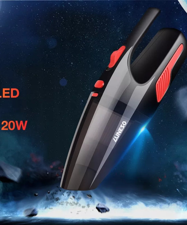 Luneso 120W belaidis automobilinis rankinis dulkių siurblys su HEPA filtru