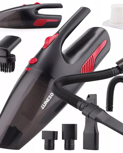 Luneso 120W belaidis automobilinis rankinis dulkių siurblys su HEPA filtru