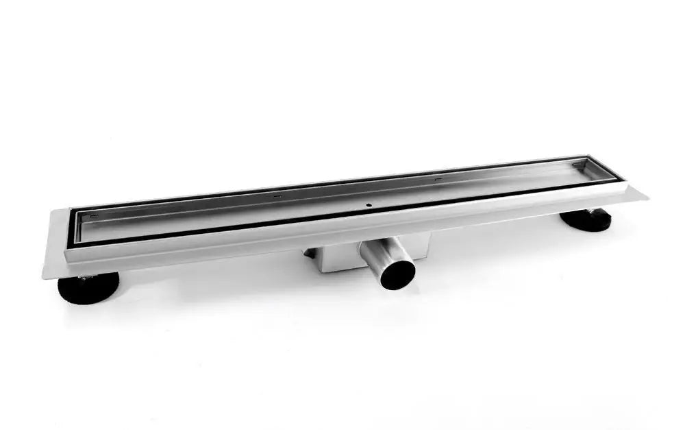 Linijinis nutekimas NEOX 80 cm matinė juoda REA