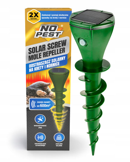 ATSTUMIAMASIS PRIETAISAS NUO KURMIŲ, PELĖNŲ, GYVATĖS, SAULĖS ENERGIJA VEIKIANTIS ATBAIDIKLIS (2 VNT.)