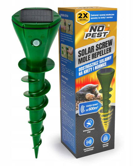 ATSTUMIAMASIS PRIETAISAS NUO KURMIŲ, PELĖNŲ, GYVATĖS, SAULĖS ENERGIJA VEIKIANTIS ATBAIDIKLIS (2 VNT.)