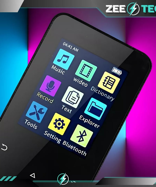 MP3 MP4 grotuvas 16 GB Bluetooth garsiakalbis radijas skaitytuvas diktofonas ausinės