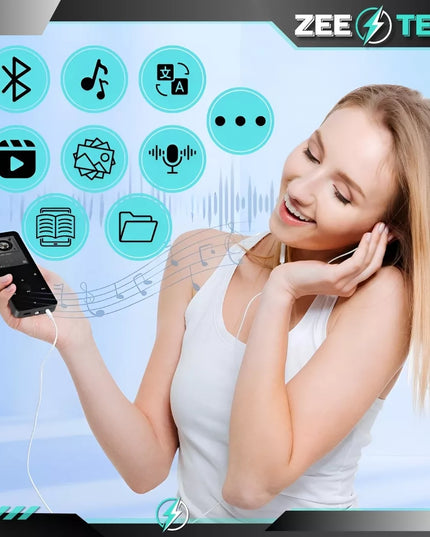 MP3 MP4 grotuvas 16 GB Bluetooth garsiakalbis radijas skaitytuvas diktofonas ausinės