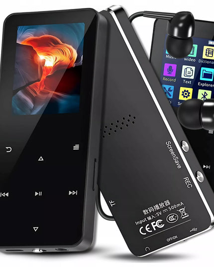 MP3 MP4 grotuvas 16 GB Bluetooth garsiakalbis radijas skaitytuvas diktofonas ausinės