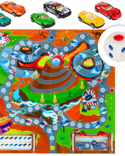 Didžiulis sunkvežimis autovežis su 6 automobilių paleidimo sistema, 55cm, žaisliniai automobiliai