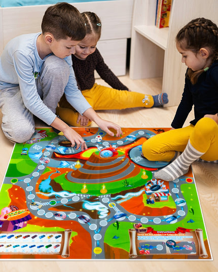 Didžiulis sunkvežimis autovežis su 6 automobilių paleidimo sistema, 55cm, žaisliniai automobiliai