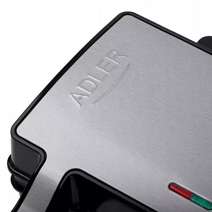 Sumuštinių keptuvė 2-viename Adler Europe 3073 skrudintuvas grilis panini su nepridegančia danga