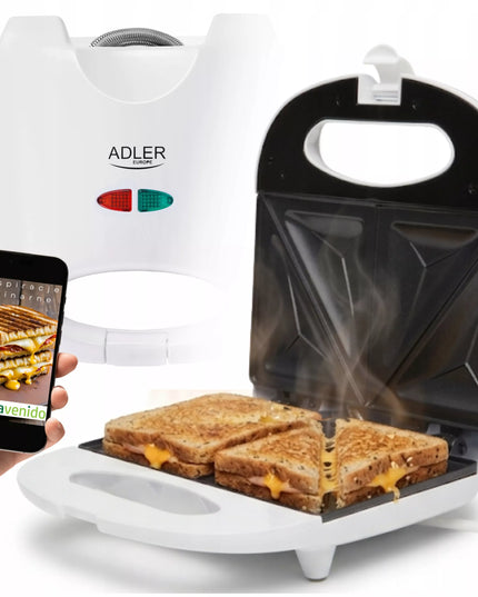Opiekacz do kanapek sandwich trójkąty 750W nieprzywierająca powłoka