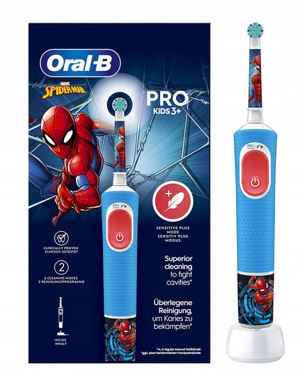 Elektrinis dantų šepetėlis vaikams Oral-B Pro Kids Spiderman