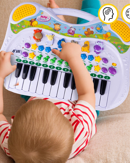 ORGANY VAIKIŠKAS MUZIKINIS INSTRUMENTAS EDUKACINIS ŪKIS GYVŪNŲ GARSŲ