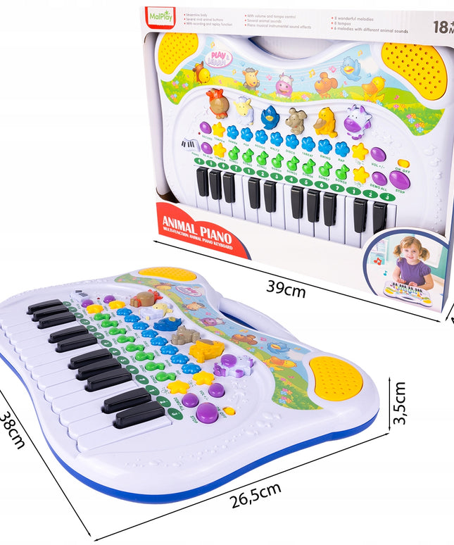 ORGANY VAIKIŠKAS MUZIKINIS INSTRUMENTAS EDUKACINIS ŪKIS GYVŪNŲ GARSŲ