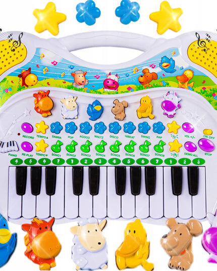 ORGANY VAIKIŠKAS MUZIKINIS INSTRUMENTAS EDUKACINIS ŪKIS GYVŪNŲ GARSŲ