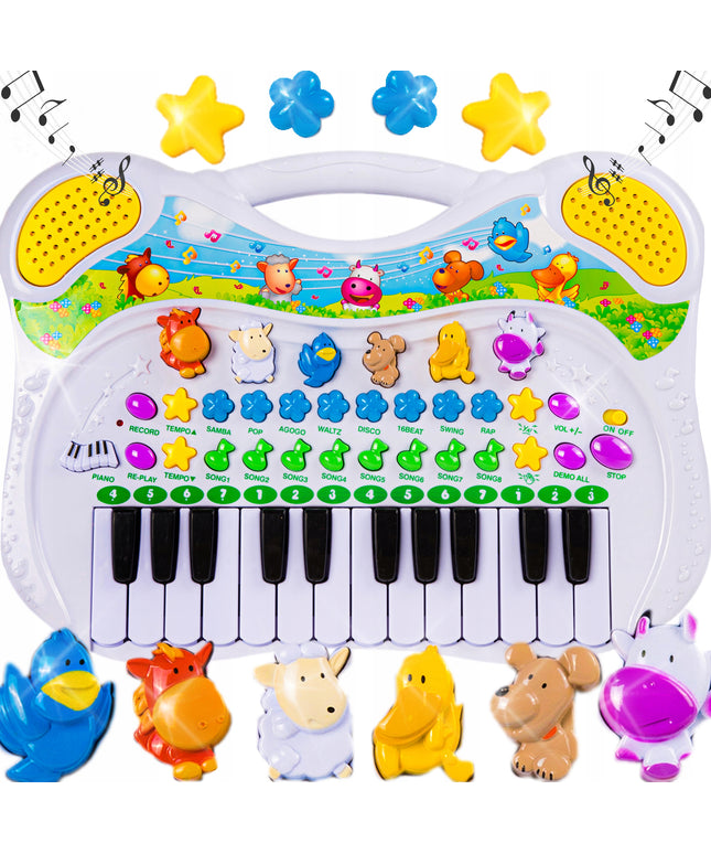 ORGANY VAIKIŠKAS MUZIKINIS INSTRUMENTAS EDUKACINIS ŪKIS GYVŪNŲ GARSŲ