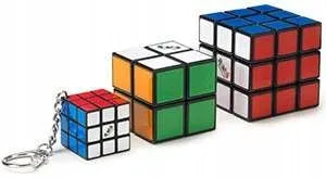 Original Rubik's Cube šeimos rinkinys 2x2 ir 3x3 + 3x3 raktų pakabukas