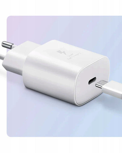 Originalus greitas įkroviklis SAMSUNG GALAXY 25W PD + Kabelis USB C tipo 1M