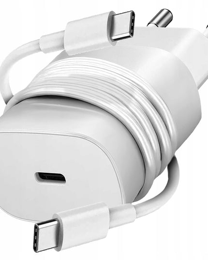 Originalus greitas įkroviklis SAMSUNG GALAXY 25W PD + Kabelis USB C tipo 1M