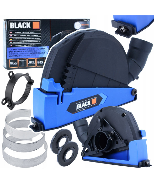 Dulkių apsauga kampiniam šlifuokliui, dulkių siurbimo, 125mm 115mm diskui