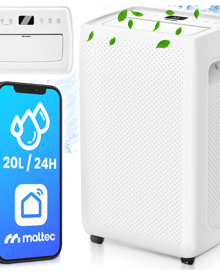 Oro sausintuvas 20L/24H drėgmės sugėriklis valytuvas WiFi higrostatas