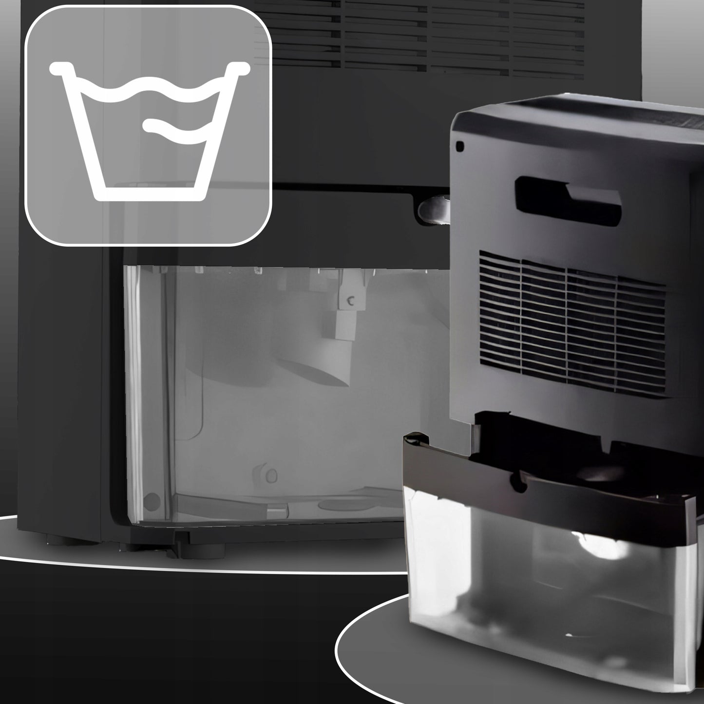 Oro sausintuvas 2200ml Tylus, Efektyvus Drėgmės Sugerėjas Laikmatis LCD LED