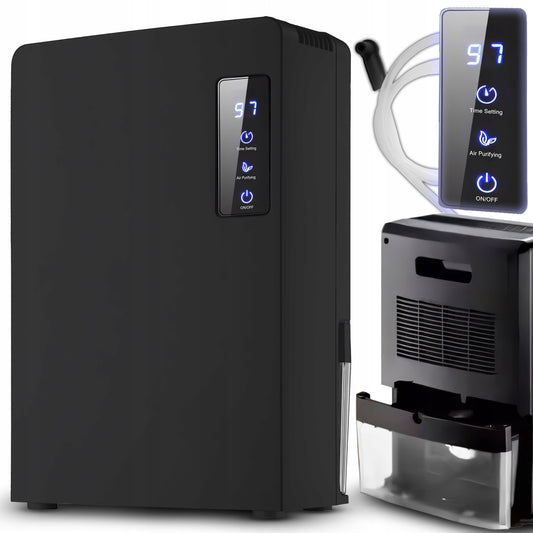 Oro sausintuvas 2200ml Tylus, Efektyvus Drėgmės Sugerėjas Laikmatis LCD LED