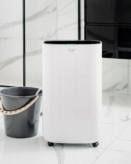 Automatinis oro sausintuvas Adler AD 7863 25l/24h 60m², drėgmės sugėriklis su laikmačiu ir filtrais