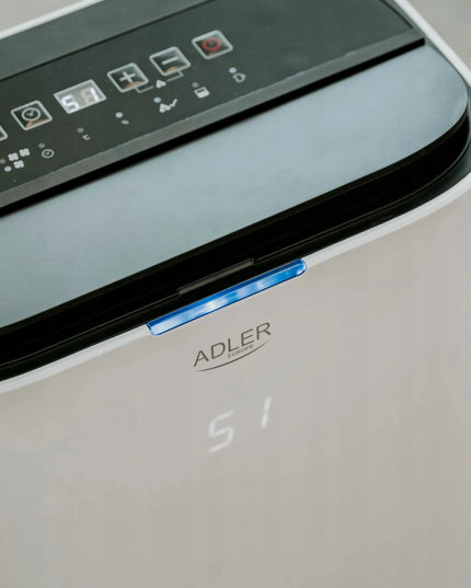 Automatinis oro sausintuvas Adler AD 7863 25l/24h 60m², drėgmės sugėriklis su laikmačiu ir filtrais