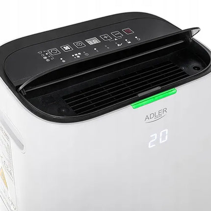 Automatinis oro sausintuvas Adler AD 7863 25l/24h 60m², drėgmės sugėriklis su laikmačiu ir filtrais