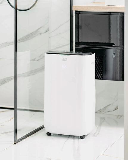 Automatinis oro sausintuvas Adler AD 7863 25l/24h 60m², drėgmės sugėriklis su laikmačiu ir filtrais