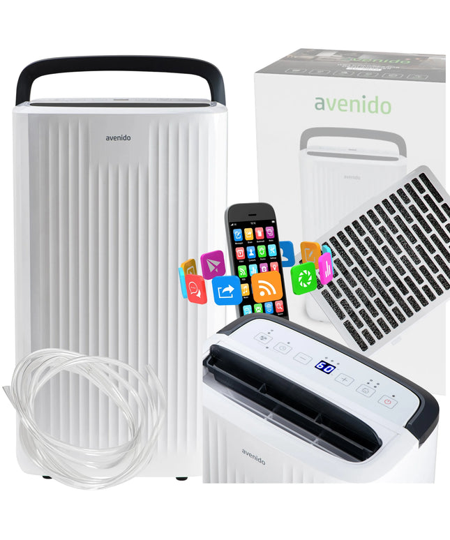 Automatinis oro sausintuvas avenido AV7865, 10L/24h, WiFi, 30m²